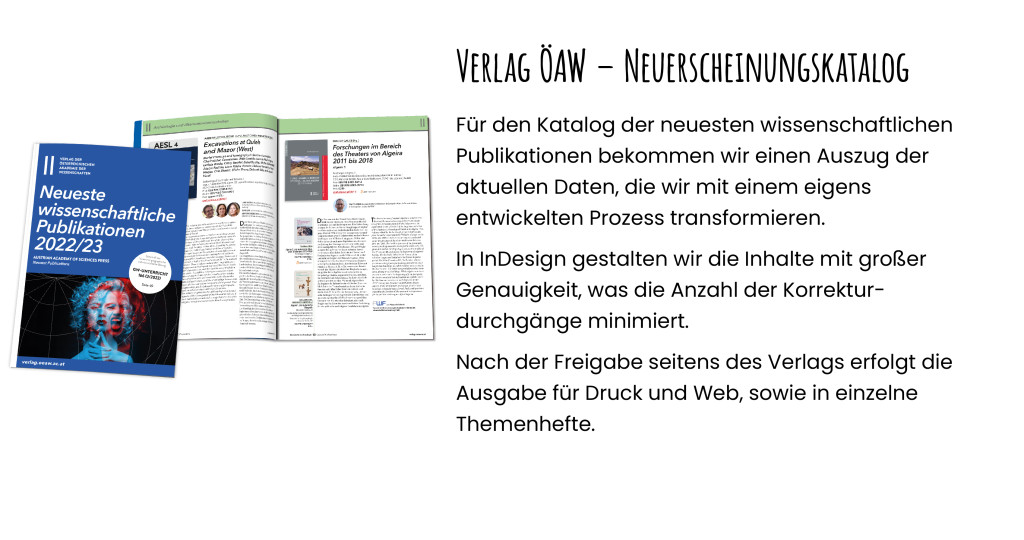 Wissenschaftliches Publishing beim ÖAW Verlag